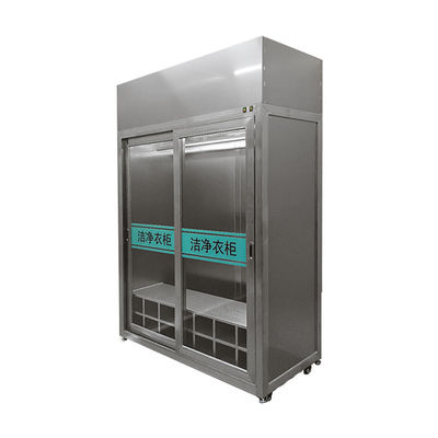 Le stockage des vêtements en salle blanche en acier inoxydable. Filtre HEPA, conformité ISO/GMP.