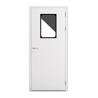 Porte en acier pour salle blanche ISO 14644 avec fermeture hermétique, protection contre la contamination et dissipation électrostatique