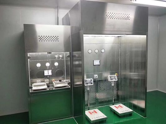 Cabine de pesage conforme aux BPF avec filtration HEPA et construction en acier inoxydable SUS304 pour la rétention des poussières