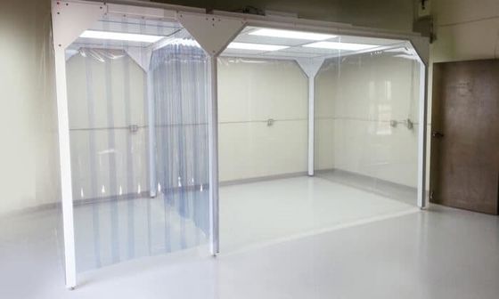 Système de salle blanche médicale modulaire portable avec porte en verre