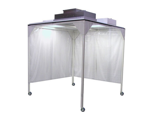 Cabine de salle blanche de classe 5 ISO avec construction en aluminium antistatique et contrôle réglable du débit d'air