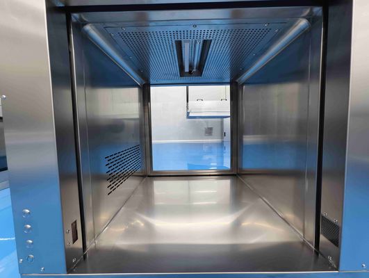 Armoire à passage à flux laminaire à porte à levage vertical avec filtre HEPA et construction en acier inoxydable SUS304