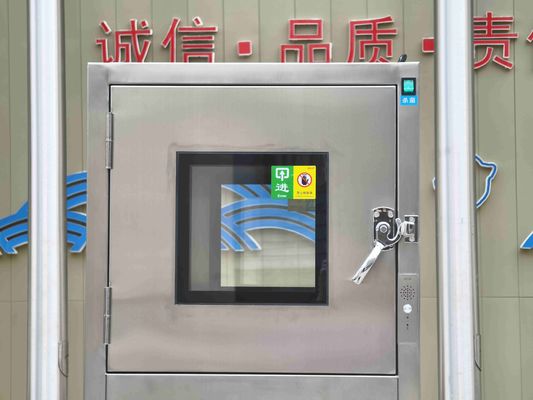 Boîte de passage à trois couches mécaniquement verrouillée ultra-sûre avec stérilisation UV