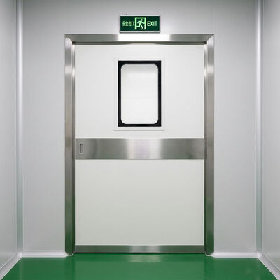 Porte coulissante en acier industriel automatique avec une capacité de charge de 1500 kg IP65 résistante aux intempéries et conforme à la norme ISO 14644