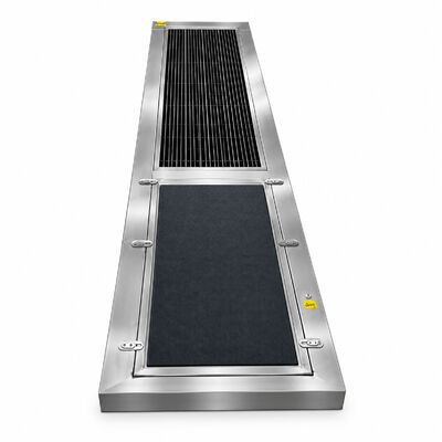 Machine automatique de nettoyage et de désinfection des semelles de chaussures, en acier inoxydable 304 pour l'élimination des agents pathogènes et moteur à faible puissance