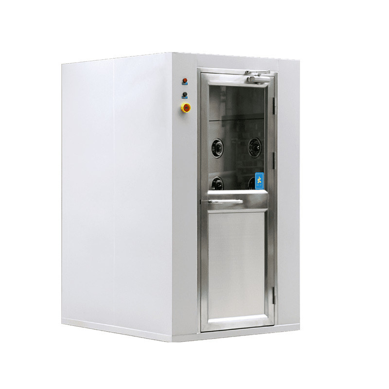 Salle de douche à air en acier inoxydable avec un grand volume d'air et un temps de douche à air réglable pour les applications de salle blanche