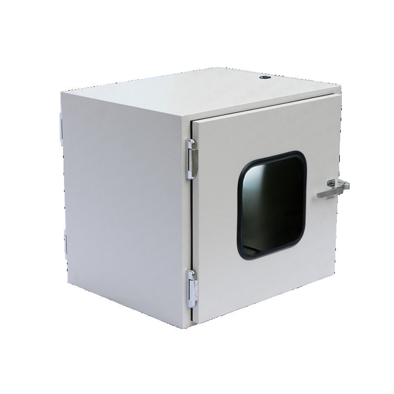 Boîte de passage de salle blanche statique de laboratoire personnalisée avec traitement d'arc interne et connexion transparente