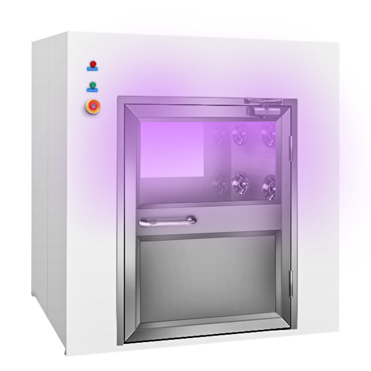 Boîte de passage UV à flux laminaire en acier inoxydable personnalisable pour les applications de salle blanche