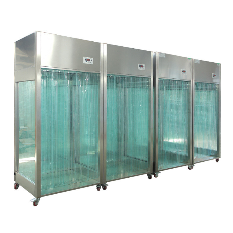 Cabine de prélèvement GMP portable avec plaque d'acier recouverte de poudre SUS304/ et de classe 10000 de propreté pour une vitesse de vent réglable