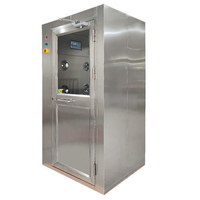 SS 201 Salle de douche à air souffleurs à un côté 380V 220V avec porte pivotante