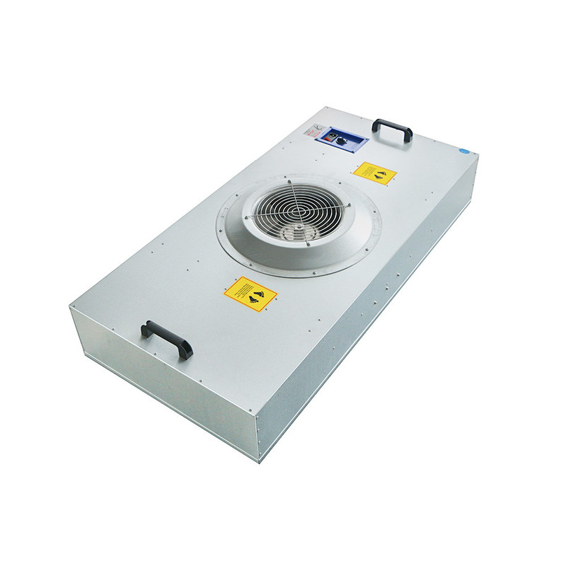 Unité de filtration de ventilateur HEPA à boîtier ultrafin avec tension 220V/120V/110V et construction en acier inoxydable pour salles blanches