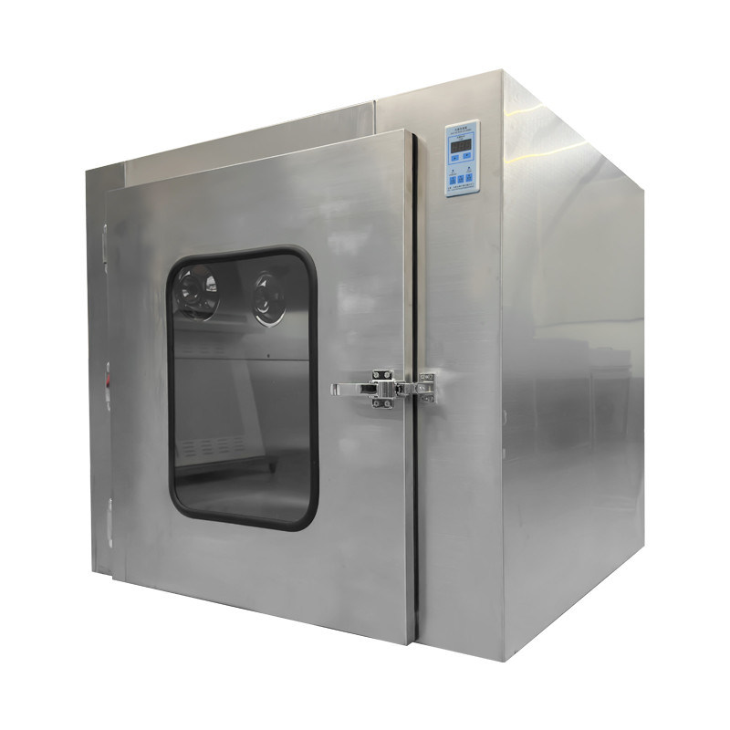 Boîte de passage en acier inoxydable 304 conforme aux BPF avec verrouillage mécanique et stérilisation UV-C pour le contrôle de la contamination des salles blanches