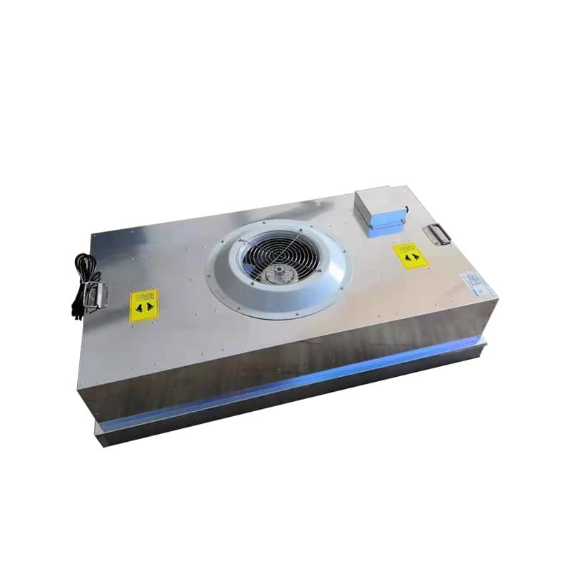 Unité de filtre à ventilateur à accès inférieur BFU avec filtration HEPA de grande capacité et remplacement du filtre sans outil pour les salles blanches ISO