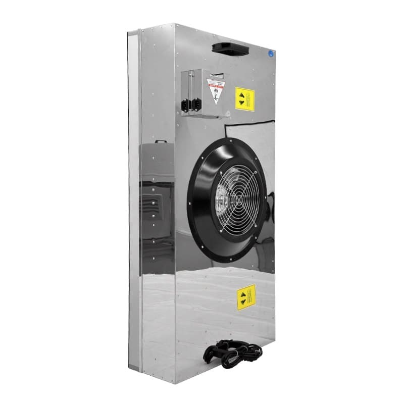Unité de filtrage de ventilateur à accès inférieur BFU avec extra-grand débit d'air HEPA, vibration ultra-faible et changement de filtre sans outil pour les salles blanches ISO 5-9