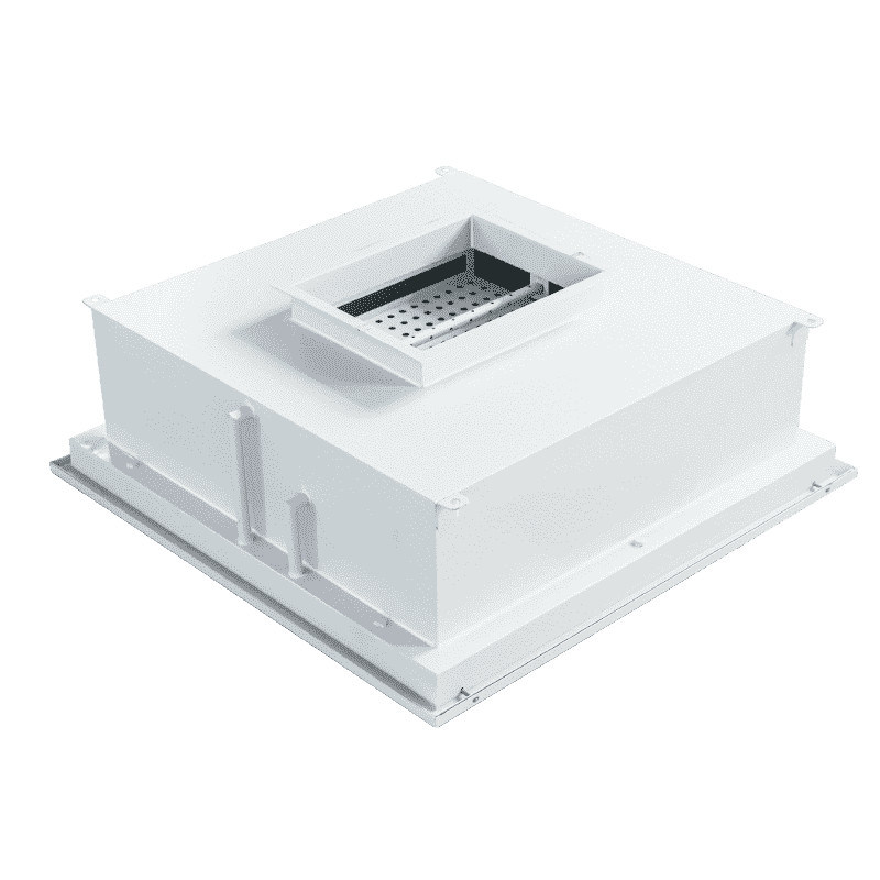 1025×720×480 mm Ventilateur HEPA à conduit liquide avec débit d'air de grande capacité et installation sans outils pour salles blanches aérospatiales
