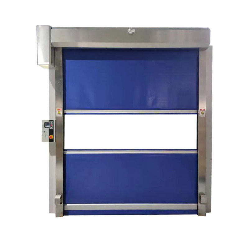 Porte roulante haute vitesse avec retour d'urgence 0.8mm PVC renforcé 0.6-2.5m/s réglable