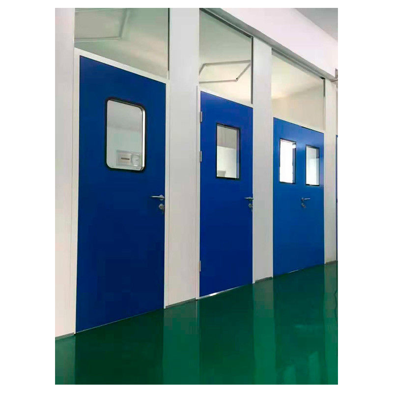 Des portes en acier de salle blanche résistantes aux incendies. Conception résistante aux produits chimiques et à faible profil. Certifiée CE et UL.