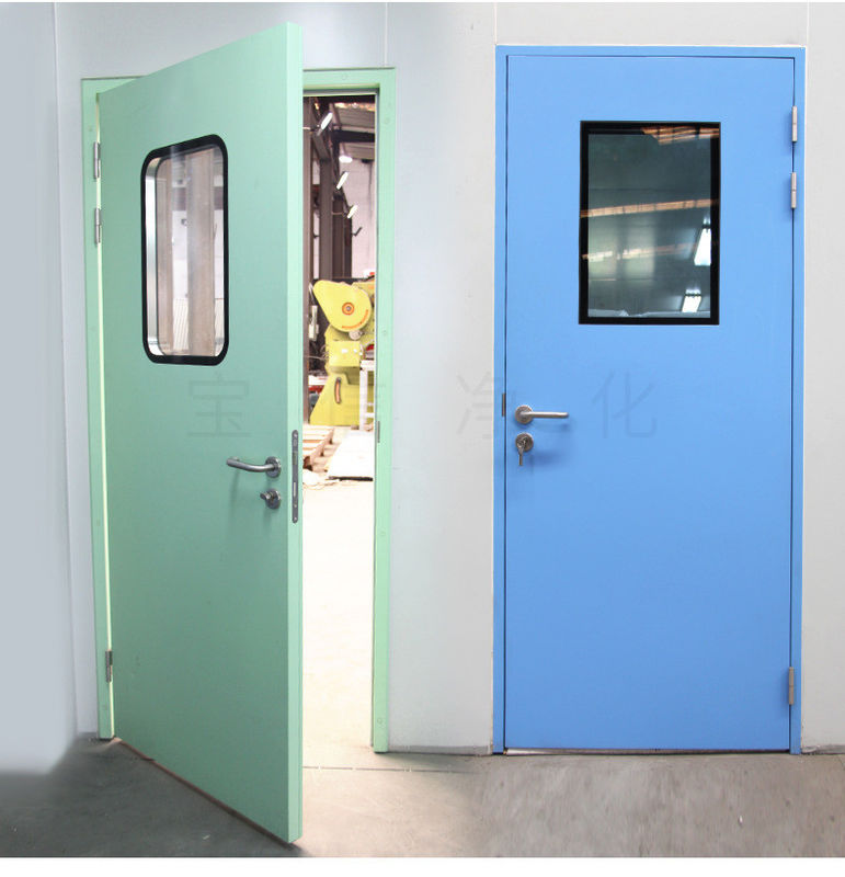 Des portes en acier de salle blanche haut de gamme. Conception hygiénique, tailles personnalisées et joint étanche. Certifié ISO.