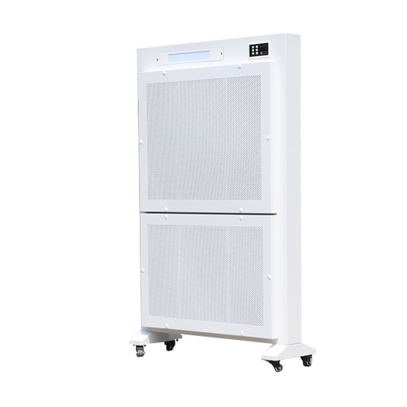 Écran de désinfection de l'air de qualité hospitalière avec taux de destruction HEPA+UV-C et puissance de sortie de 120 W pour les environnements certifiés ISO 14644