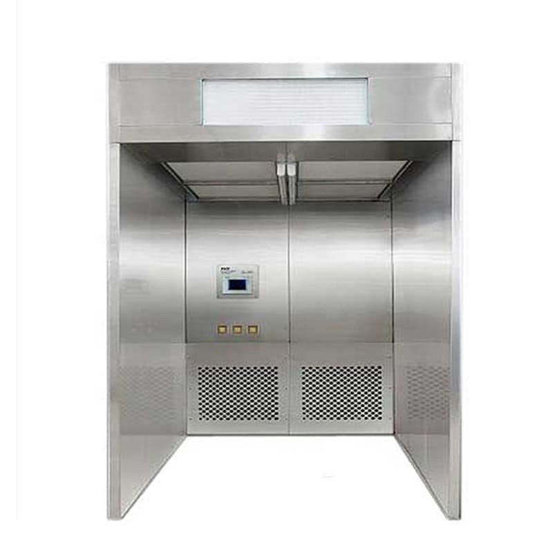 Cabine de pesage conforme aux BPF avec filtration HEPA et construction en acier inoxydable SUS304 pour la rétention des poussières