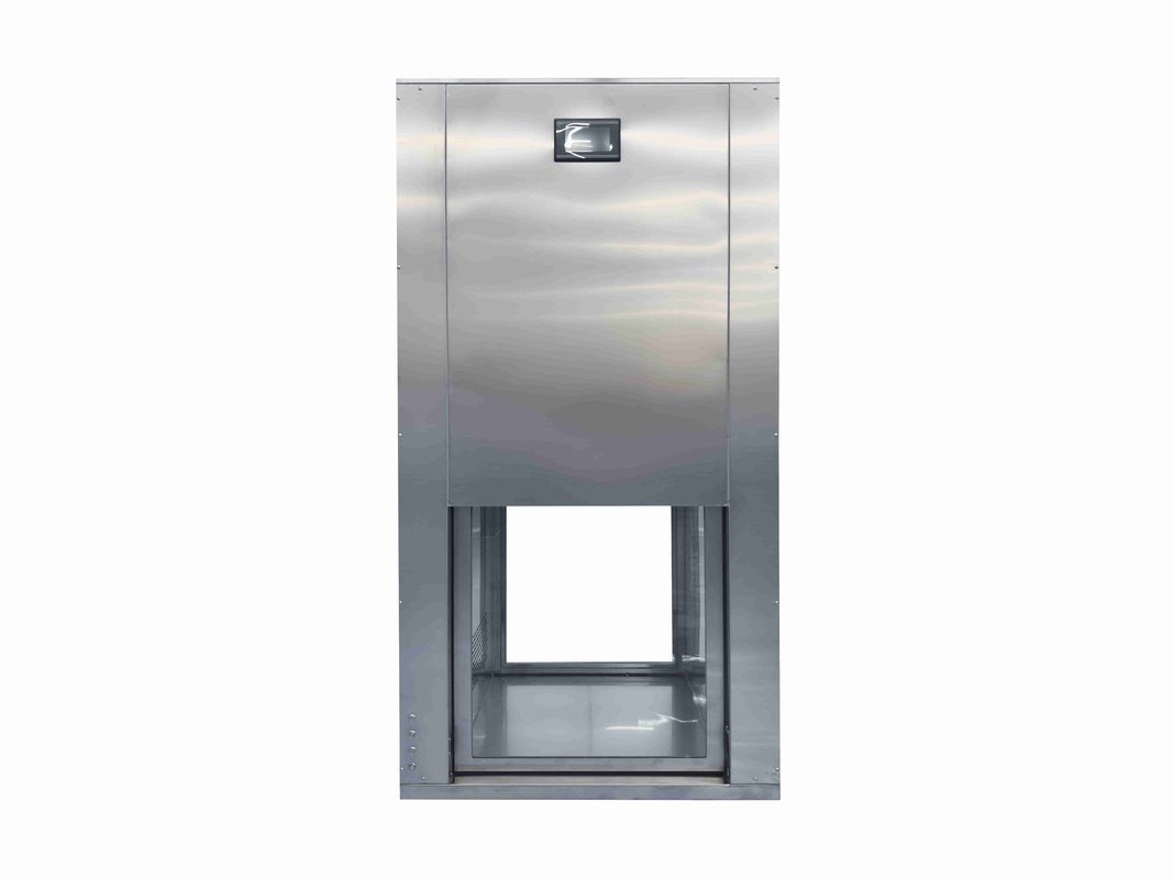 Armoire à passage à flux laminaire à porte à levage vertical avec filtre HEPA et construction en acier inoxydable SUS304