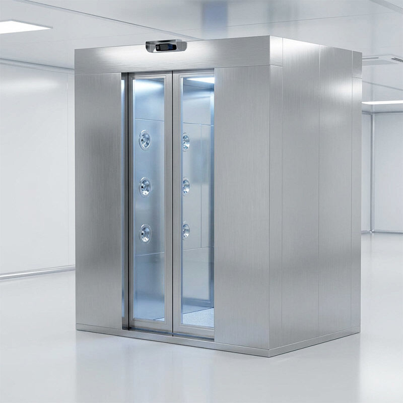 Douche d'air pour deux personnes certifiée ISO avec construction en acier inoxydable 201 et dimensions 1600x1500x2100mm