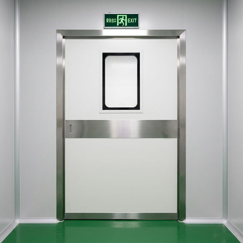 Porte coulissante en acier industriel automatique avec une capacité de charge de 1500 kg IP65 résistante aux intempéries et conforme à la norme ISO 14644